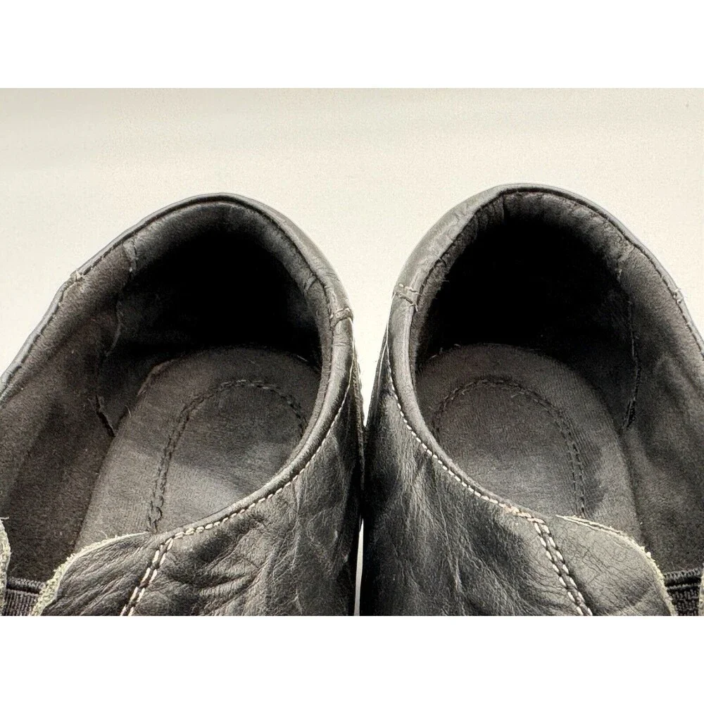 Clarks Shoes Women’s Slip On Whistle Resort Black Lea Size 8M Casual Office